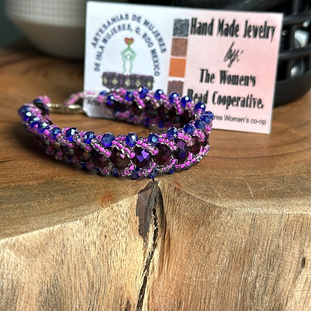 Hand made on Isla Mujeres Beaded Bracelet